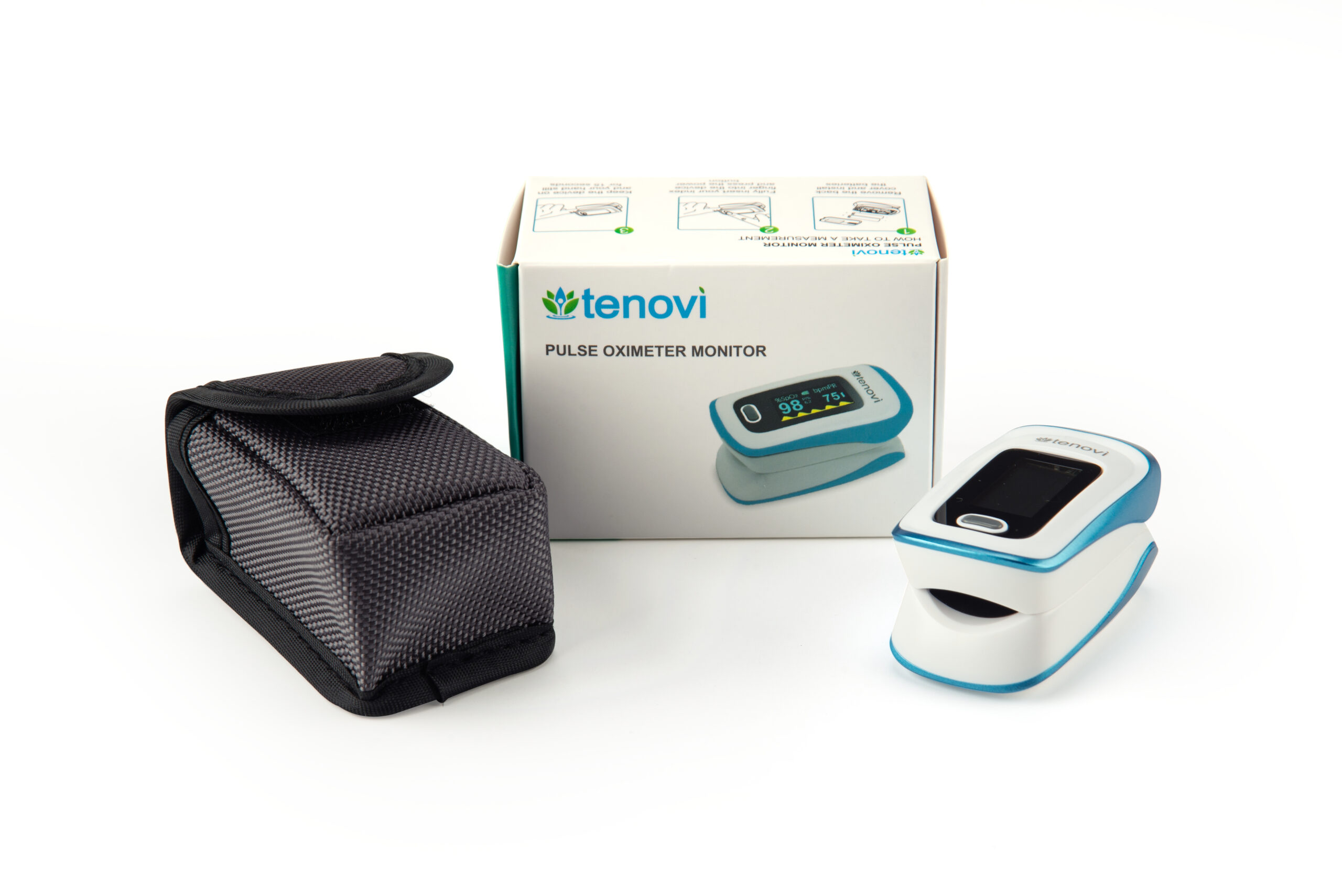 COPD remote patient monitoring is conducted with a pulse oximeter
