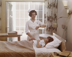 Vintage 1960s nurse
